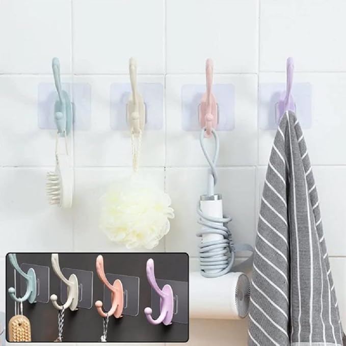 Single Deals™ 6 Pcs Color Sticker Hook Premium Quality
