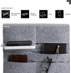 Premium Wireless Charging Bed Caddy – Sophisticated Bedside Organization and Power Solution