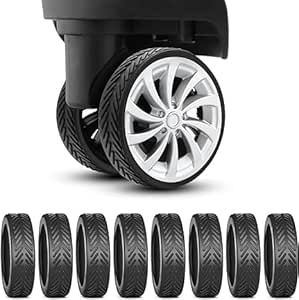 Protective Wheel Cover Set (8 Pcs) – Durable, Anti-Wear Silicone Sleeves for Quiet and Smooth Movement Premium Quality Single Deals™