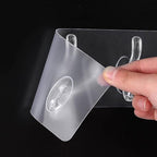 Single Deals™ 6 Pcs Sticker  Transparent Hook Premium Quality