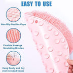 Silicone Shower Foot Scrubber & Back Massager – Multi-Purpose Exfoliating Bath Mat for Enhanced Hygiene and Relaxation