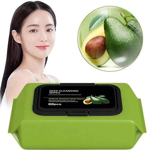 Plant-Essence Makeup Remover Wipes – 80-Piece Soothing Cleansing Towelettes with Vitamin A & E
