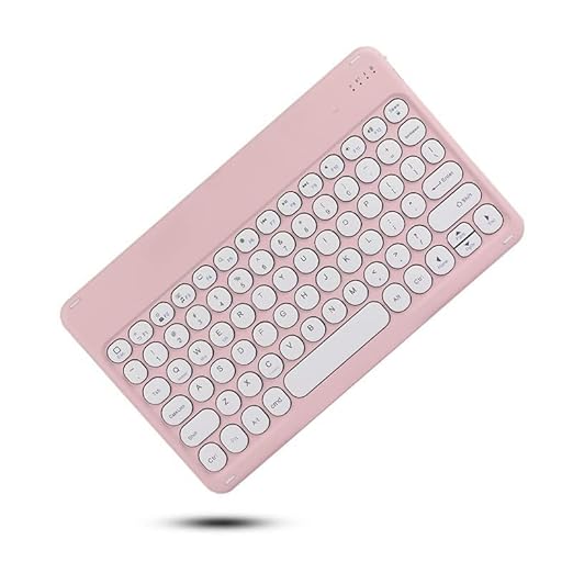 Compact Wireless Bluetooth Keyboard – Slim, Pastel Pink Design for Tablets, Laptops, and Desktops Premium Quality Single Deals™