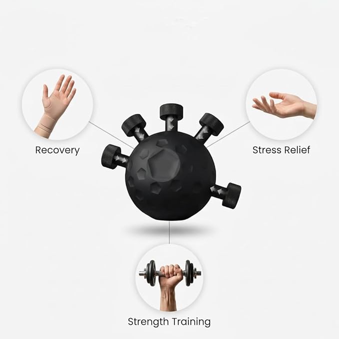 Finger Grip Strength Training Ball – Ergonomic Hand & Forearm Exerciser for Rehabilitation and Performance Premium Quality Single Deals™