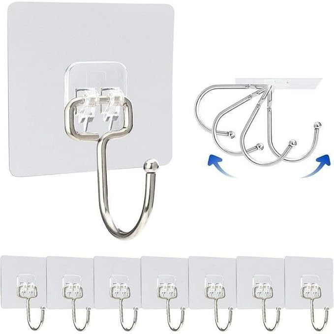Single Deals™ 7 X 7 Transparent Large Sticker Hook