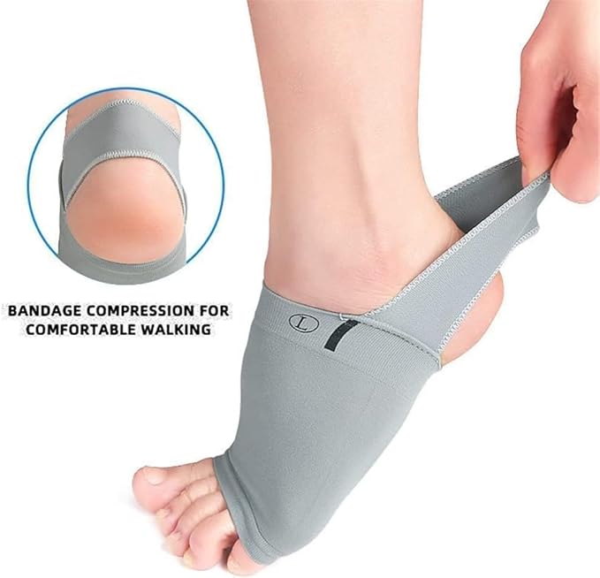 Comfortable Flat Foot Arch Support Brace - Breathable Elastic Compression Sleeve with Soft Gel Insert for Pain Relief and All-Day Comfort Premium Quality Single Deals™