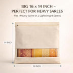 Single Deals™ Cotton Saree Cover - Premium Quality