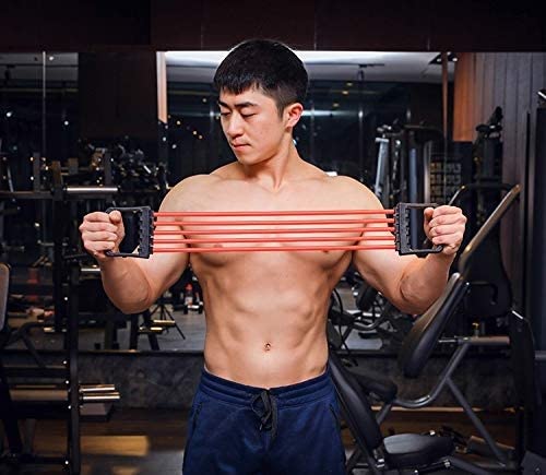 5-Spring Chest Expander – Adjustable Resistance Fitness Tool for Upper Body Toning and Strength Training Premium Quality Single Deals™