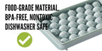 33-Cavity Round Ice Ball Maker Tray – Flexible Silicone Sphere Mold for Cocktails, Whiskey, and Kitchen Freezer Organization Premium Quality Single Deals™