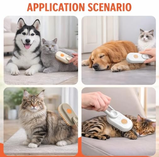 3-in-1 Spray Pet Brush – Sophisticated Maintenance Solution Premium Quality SingleDeals™