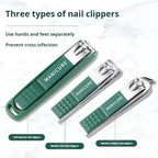 6-Piece Professional Green Manicure Set - Stainless Steel Grooming Kit with Elegant Storage Case for Nail and Cuticle Care Premium Quality Single Deals™
