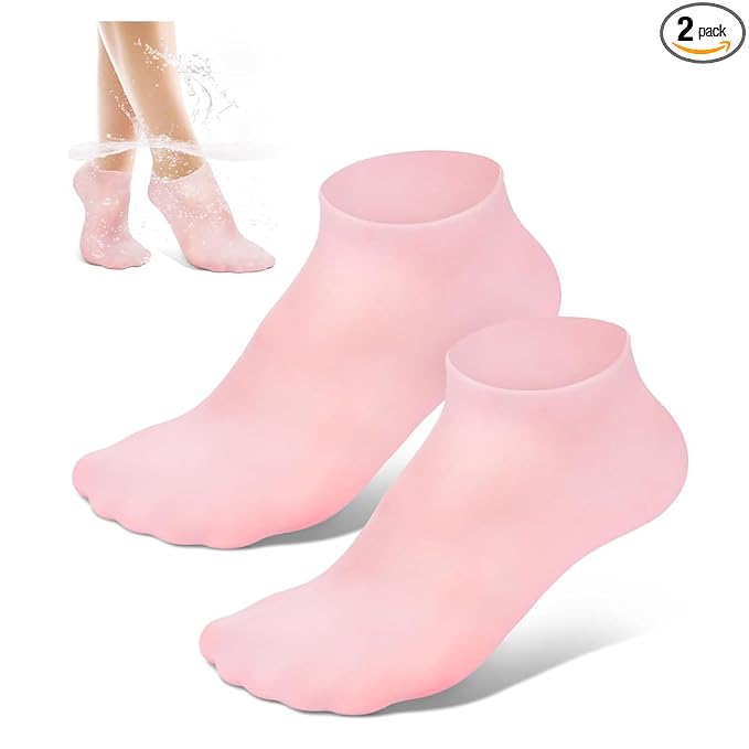 100g Moisturizing Silicone Gel Spa Socks 1 Pair  – Reusable Hydrating Treatment for Soft, Smooth Feet Premium Quality Single Deals™