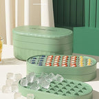 36-Cavity Ice Cube Tray with Storage Bin and Scoop – High-Capacity Kitchen Freezer Organizer Set Premium Quality Single Deals™