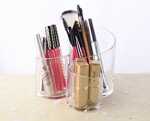 3-Grid Transparent Makeup Organizer – Modern Acrylic Cosmetic Storage Box for Brushes and Accessories Premium Quality Single Deals™