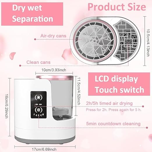 Advanced Electric Makeup Brush Cleaner – Professional-Grade Sonic Cleaning Station for Thorough Sanitization and Maintenance Premium Quality Single Deals™