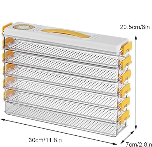 Multi-Layer Food Storage Containers – Stackable Airtight Freezer Organizer for Dumplings, Pastries, and Kitchen Meal Prep Premium Quality Single Deals™