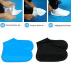 Protective Silicone Shoe Covers - Waterproof, Non-Slip Rain Guards for All-Weather Footwear Defense (Size: L) Premium Quality Single Deals™