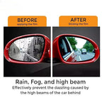 Premium Car Anti-Fog & Rainproof Mirror/Window Film Set – Clear Vision Protective Film for Enhanced Driving Safety (Oval & Square) Premium Quality Single Deals™