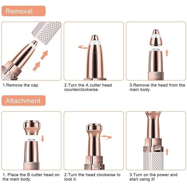2-in-1 USB Flawless Multi-Function Hair Remover – Versatile Grooming Tool for Precision Facial and Body Hair Maintenance Premium Quality Single Deals™