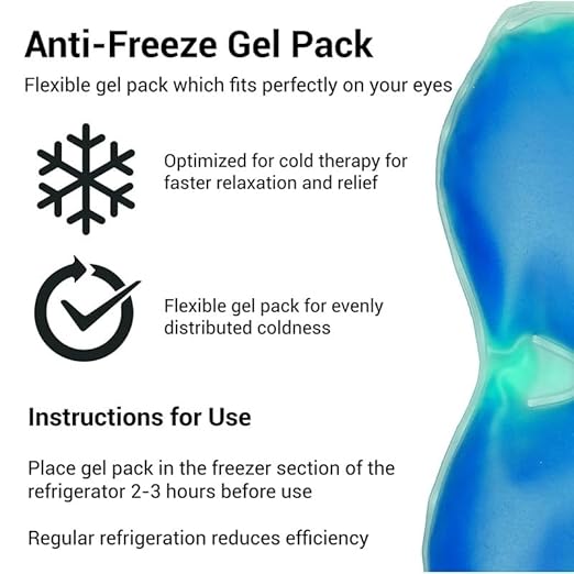 Therapeutic Gel Eye Mask – Comfortable Soothing Treatment for Relaxation and Eye Care