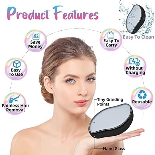 Crystal Hair Remover – Nano-Glass Exfoliating Tool for Pain-Free, Smooth Skin Maintenance Premium Quality Single Deals™