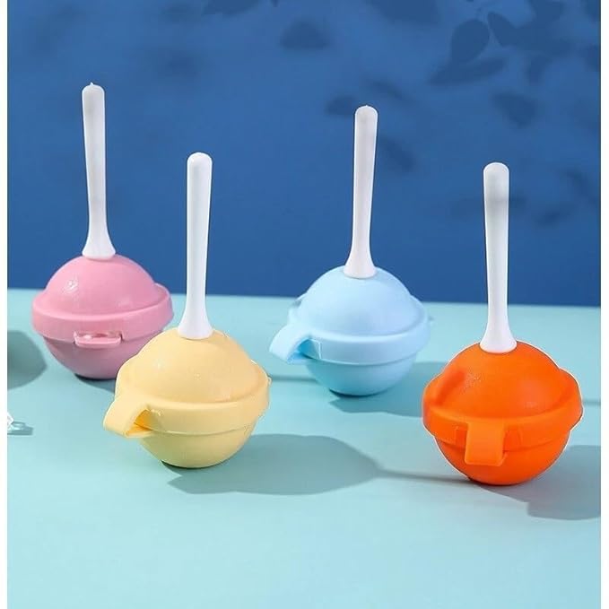 Lolipop ice Cube Tray Ice Ball Mould with Lid | Planet Shape Silicone Ice Cream & Lollipop Shape Mould – Mini DIY Popsicle Maker for Kids & Summer Fun- Reusable Summer Ice Stick Cube Tray.