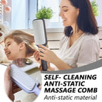 Premium Square Massage Comb – Professional-Grade Grooming and Self-Cleaning Utility