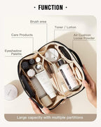 Single Deals™ Cross Open Cosmetic Bag (BLACK) - Premium Quality