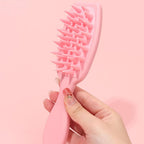 Premium Shampoo Brush with Long Handle – Ergonomic Scalp Massager and Cleanser