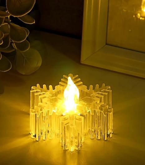 Crystal LED Candle Light – Elegant, Ambient Light Accent for Sophisticated Home Decor Premium Quality Single Deals™