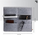 Premium Wireless Charging Bed Caddy – Sophisticated Bedside Organization and Power Solution