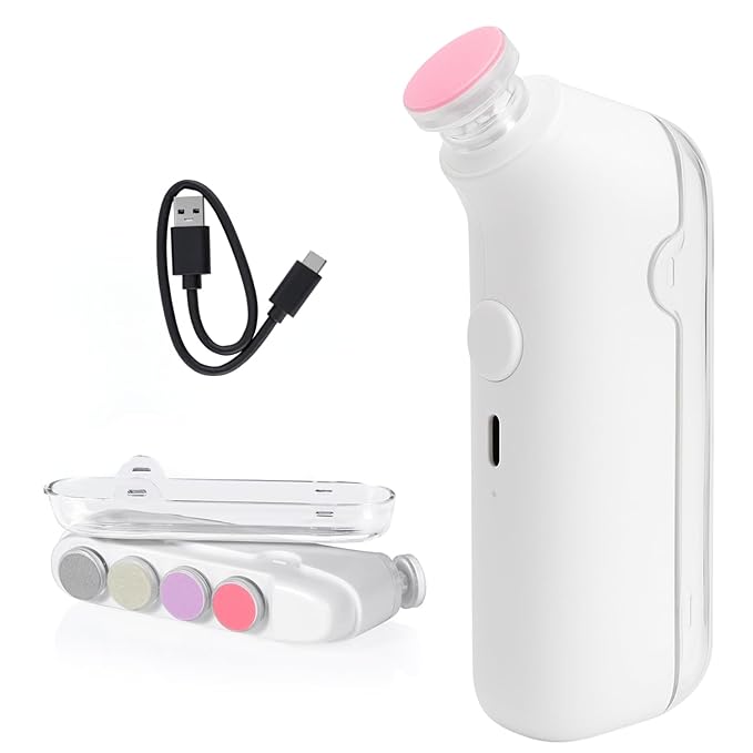 Electric Baby Nail Trimmer - Safe & Silent Infant Nail File with Gentle Grinding Heads for Newborns and Toddlers Premium Quality Single Deals™
