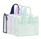 Portable Transparent Document Bag – Durable, Multi-Functional Organizer with Handle for School and Office Supplies Premium Quality Single Deals™