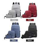 Single Deals™ 3 Pcs Backpack & Shoulder Bag Set - Premium Quality