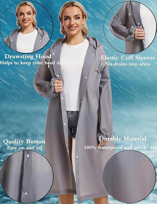 Premium EVA Raincoat – Durable, Lightweight Waterproof Outerwear for Men and Women, Designed for Superior Weather Protection Premium Quality Single Deals™