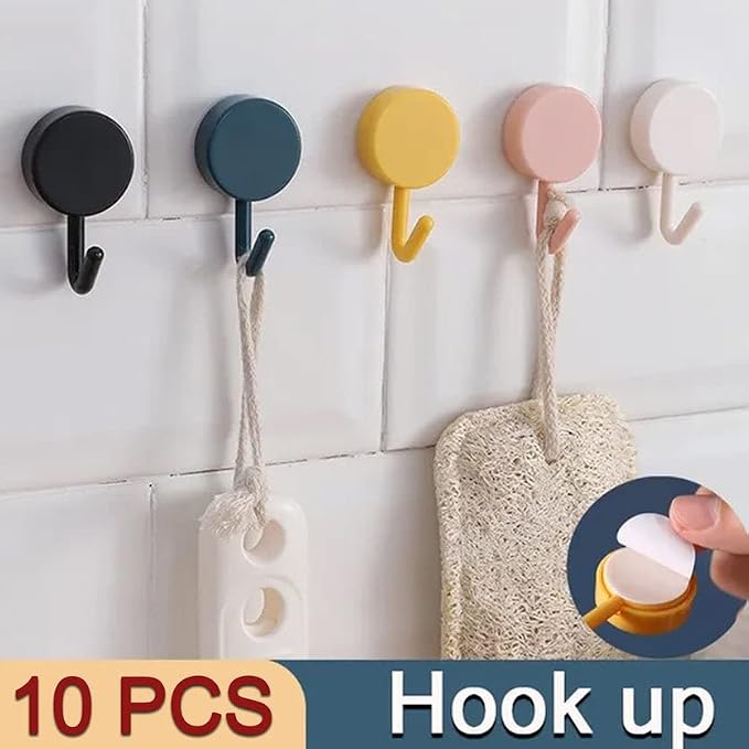 Single Deals™ 10 Pcs Round Hook, Premium Quality