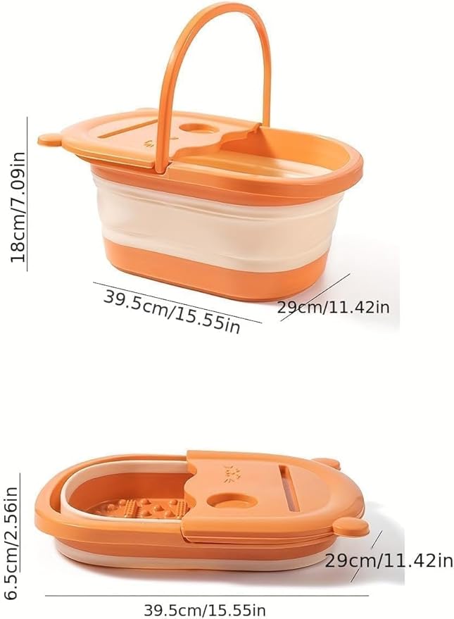 Foot Soaking Tub Massager Foldable – Sophisticated Wellness Solution Premium Quality SingleDeals™