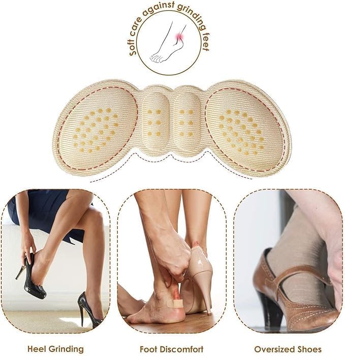 2-Piece Anti-Friction Heel Cushion Pads - Protective Shoe Bite Inserts for Ultimate Heel Comfort and Blister Prevention Premium Quality Single Deals™