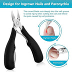 Heavy-Duty Nail Clipper Cutter - Professional Ingrown Toenail Nipper with Ergonomic Non-Slip Grip for Thick Nails Premium Quality Single Deals™