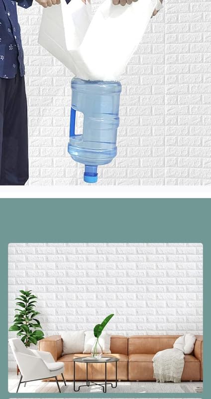 3D White Brick Wallpaper – Premium Textured Wall Decor