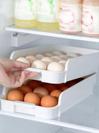 3-Layer Egg Organizer Tray – Stackable Space-Saving Refrigerator Storage Container for Freshness and Kitchen Organization Premium Quality Single Deals™