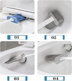 Wall-Hanging Toilet Brush Set  – Sophisticated Maintenance Solution Premium Quality SingleDeals™