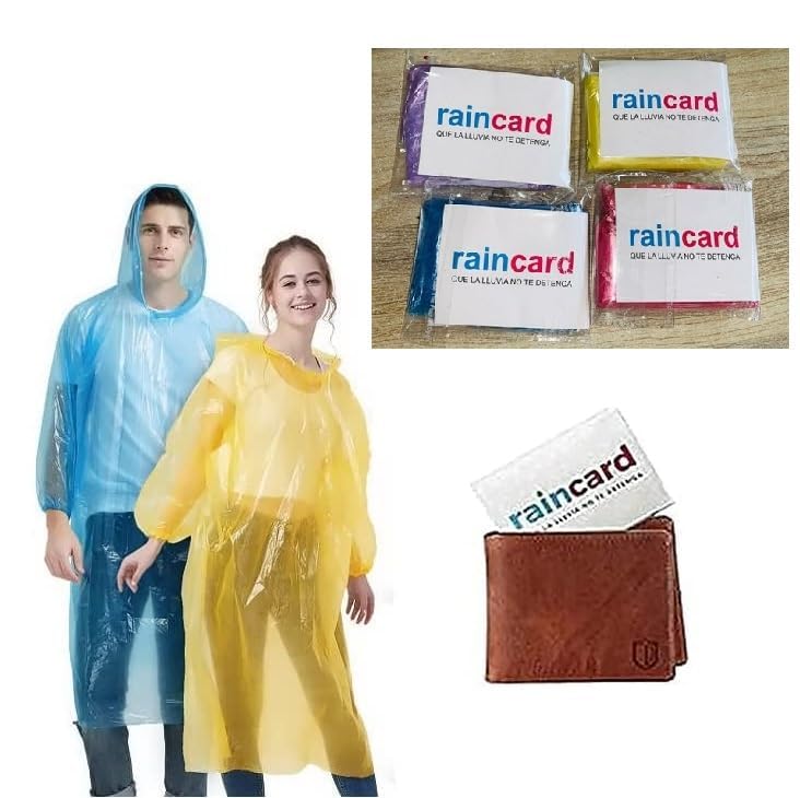 Compact Emergency RainCard – Portable, Pocket-Sized Disposable Rain Poncho for Instant Weather Protection Premium Quality Single Deals™