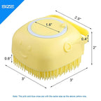 Silicone Body Bath Brush – Dispensing Scrubber for Convenient Cleansing and Exfoliation