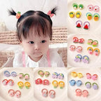 30-Piece Cute Cartoon Hairband Set – Playful & Elastic Accessories