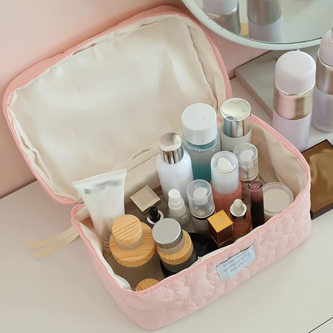 Single Deals™ Cotton Travel Cosmetic Bag - Premium Quality