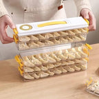 Multi-Layer Food Storage Containers – Stackable Airtight Freezer Organizer for Dumplings, Pastries, and Kitchen Meal Prep Premium Quality Single Deals™
