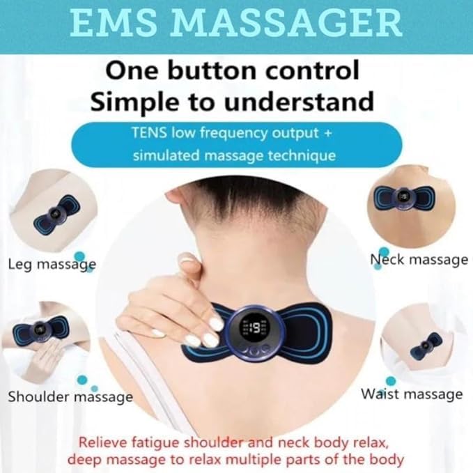 Premium Butterfly Massager Sticker – Targeted Electronic Muscle Stimulation for Enhanced Recovery