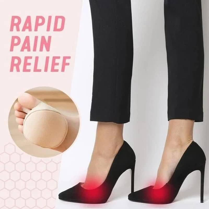 Comfortable Forefoot Sponge Cushion Socks - Breathable Half-Sock Pads with Toe Separators for Pain Relief and All-Day Comfort in Heels Premium Quality Single Deals™