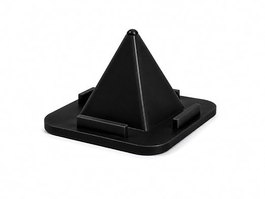 Premium 4-Side Pyramid Mobile Stand – Versatile and Sophisticated Desktop Organizer